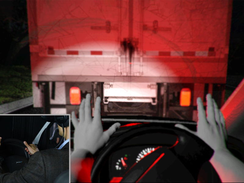 Visualisation from the cockpit of the new virtual reality simulator