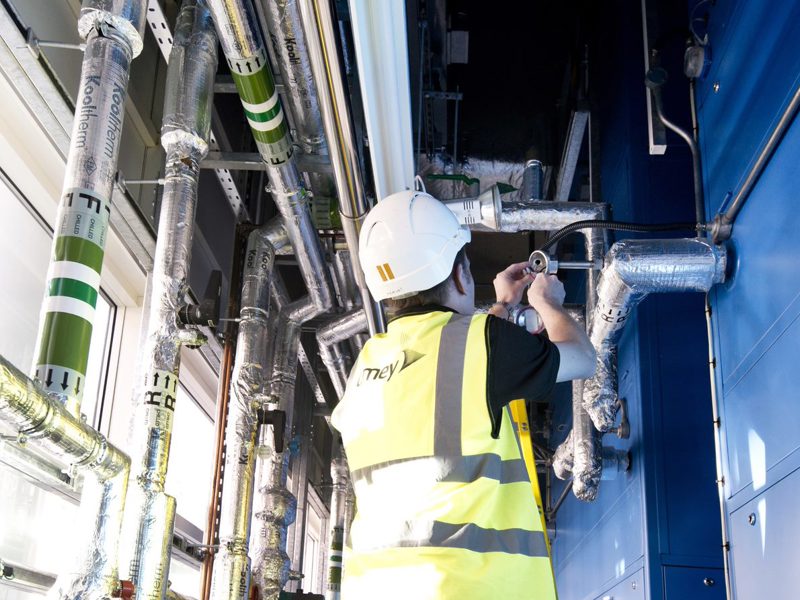 Image of Amey employee carrying out maintainence work.