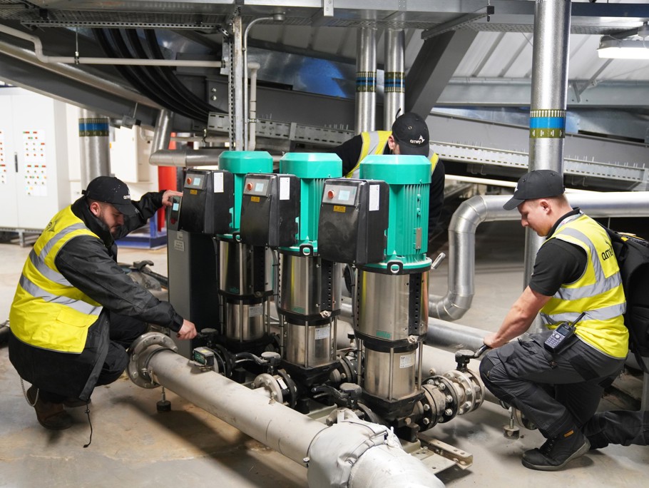 Amey employees in a control room