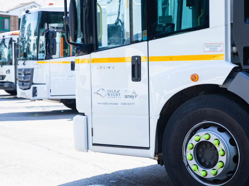 Image of a truck line up.