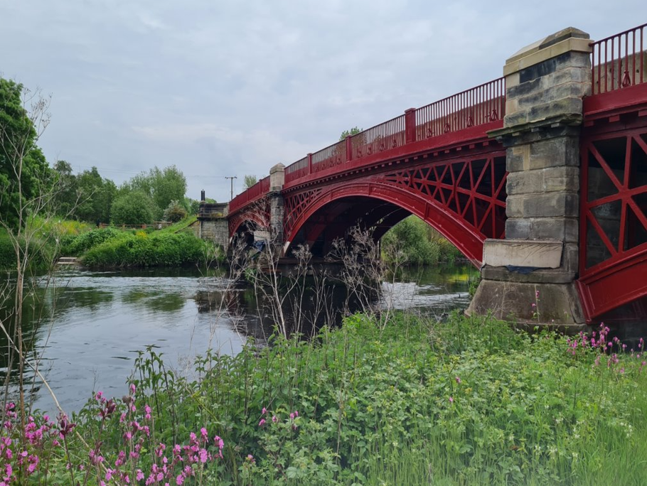 a bridge over a body of water