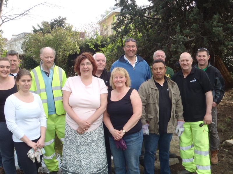 employees from amey completing work for st vincent