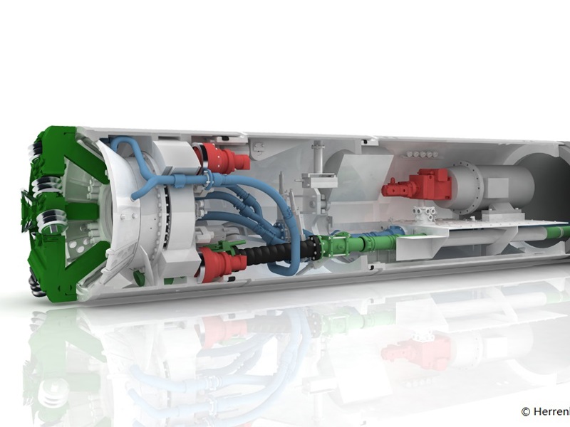 digital image of a microtunnel boring machine