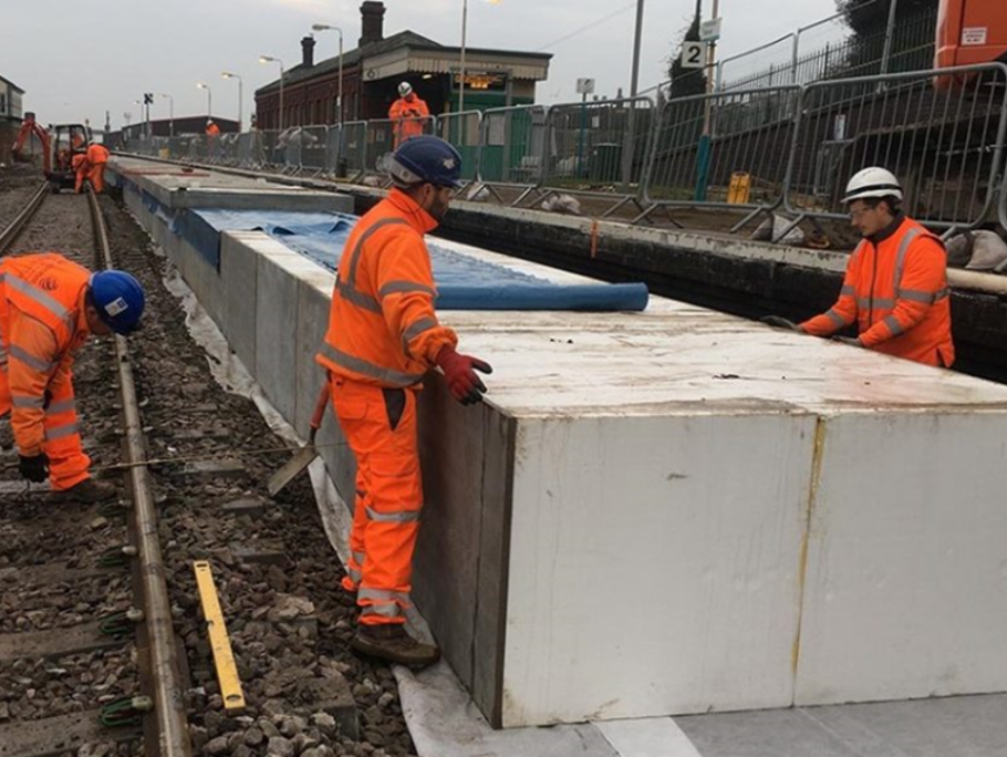 Image of Amey workers at a rail site