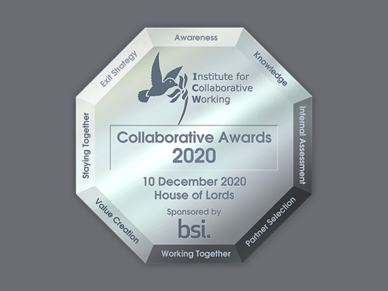 Collaborative awards 2020 logo.