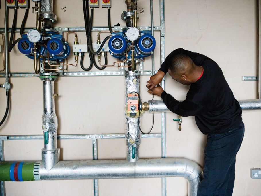 Amey employee completing maintenance 