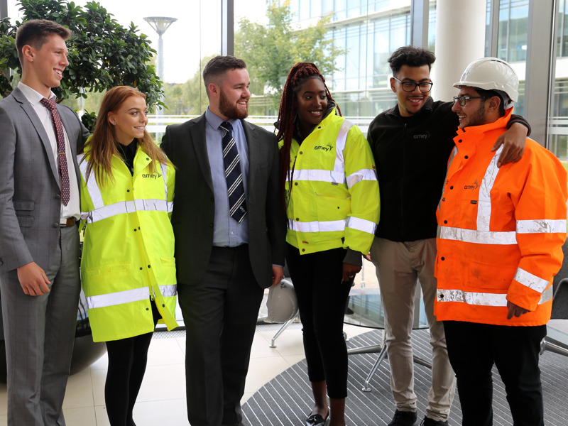 Group shot of Amey employees