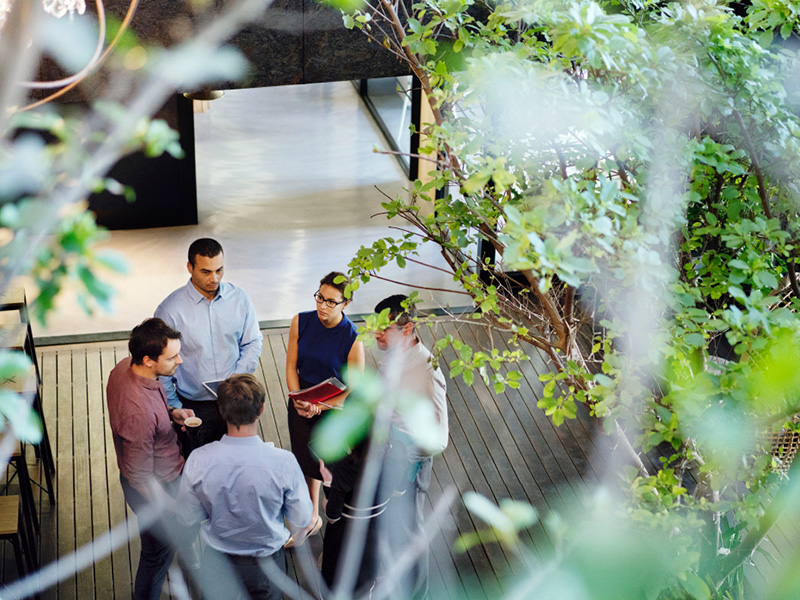Image of a group of colleagues talking