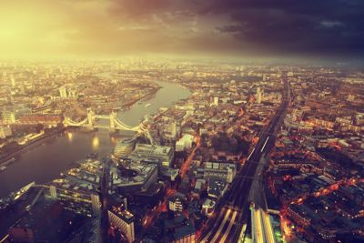 Ariel city scape image