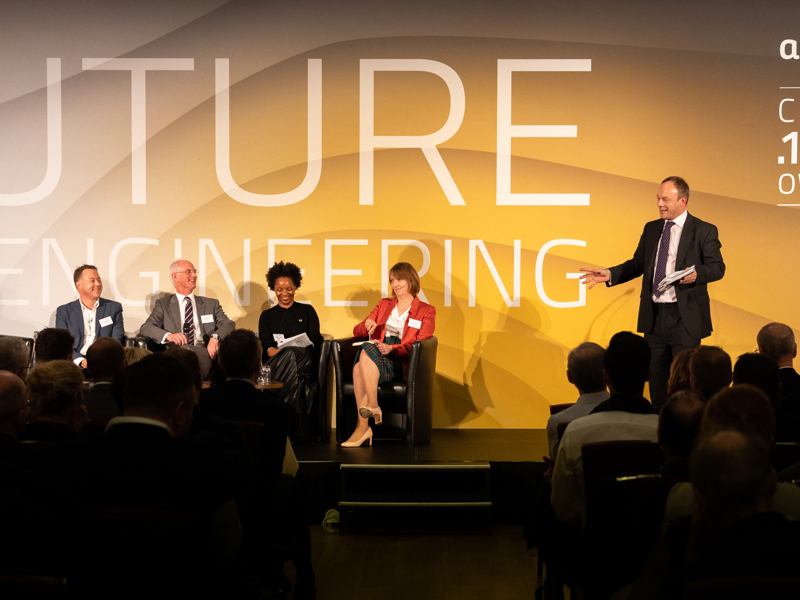 Image of an awards presentation. 