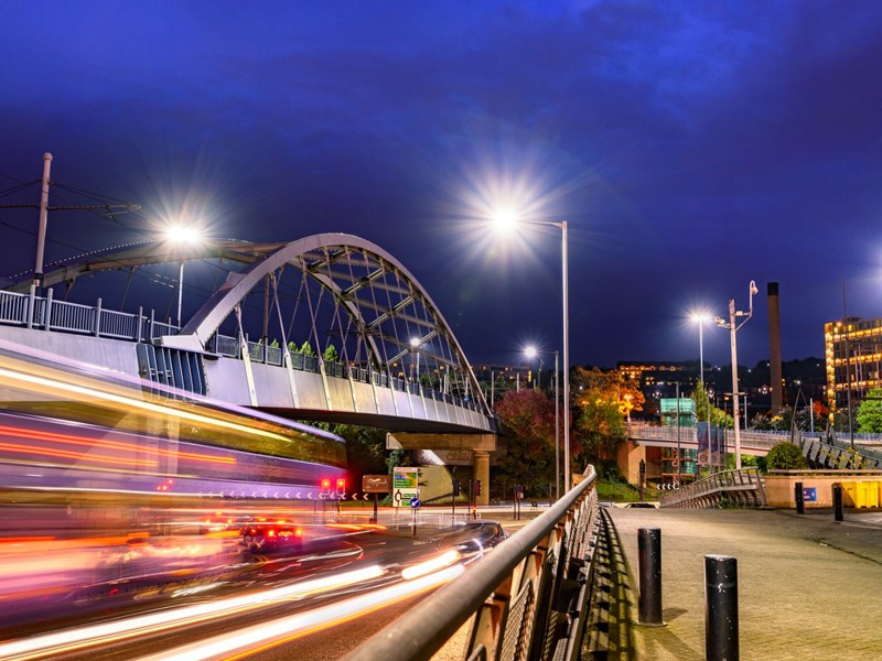 Image of a city bridge.