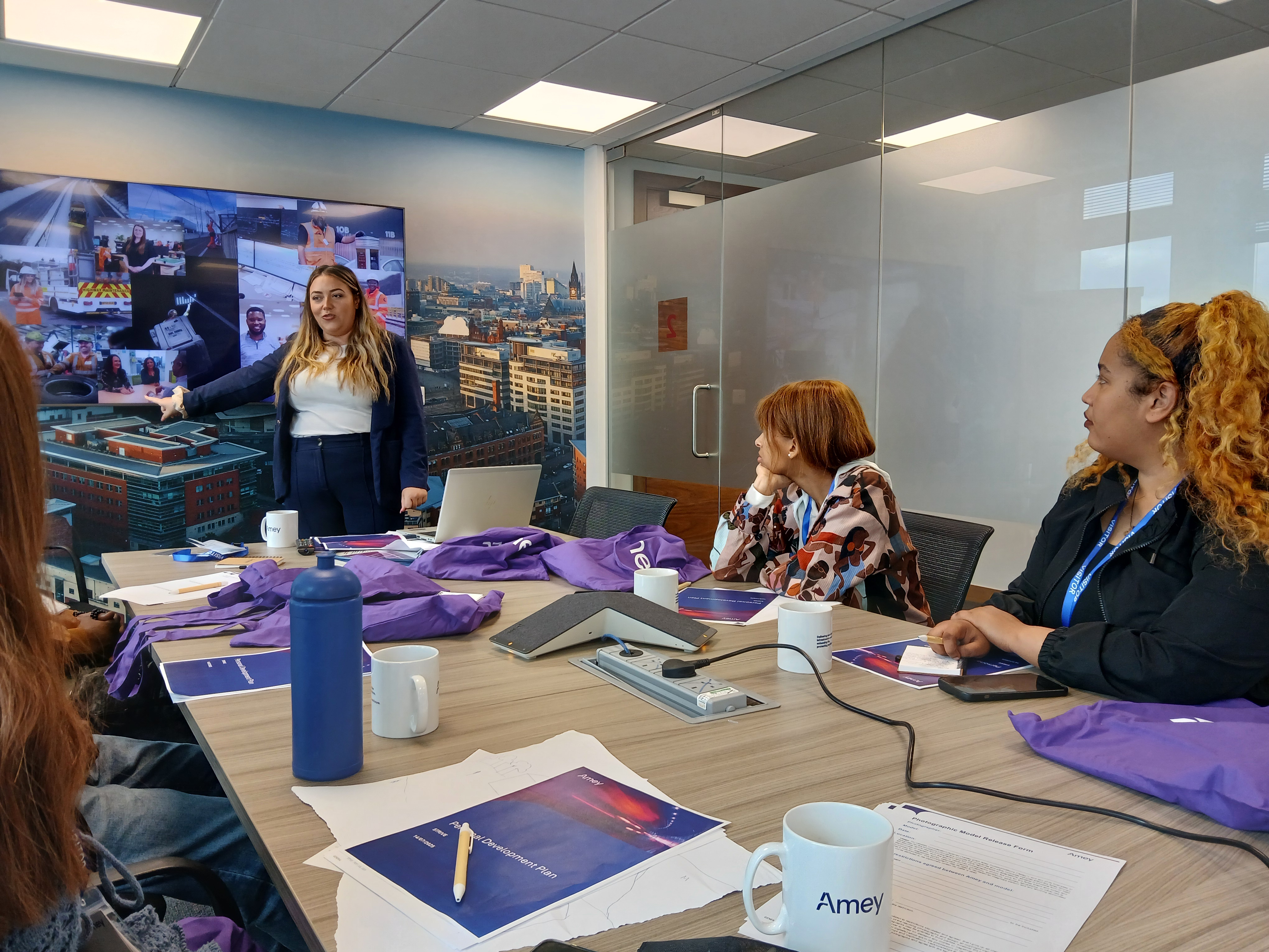 Image of the STRIVE programme being presented