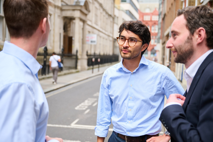 Image of 3 Amey employees chatting