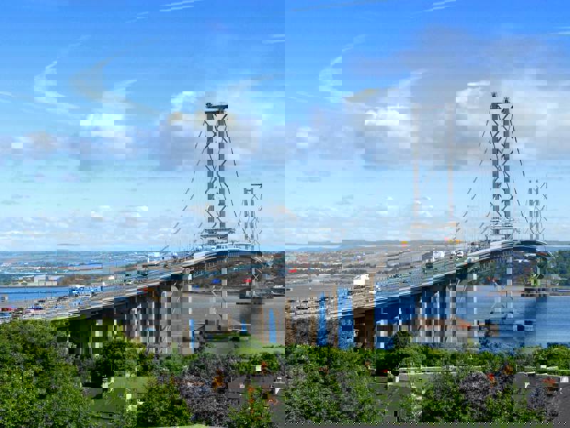 image or a bridge over water.