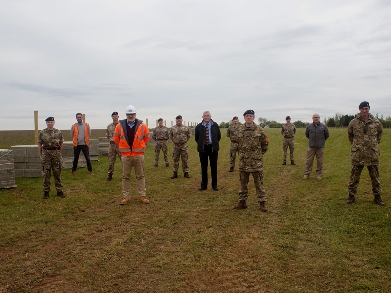 Image of military personnel at South Cerney station.