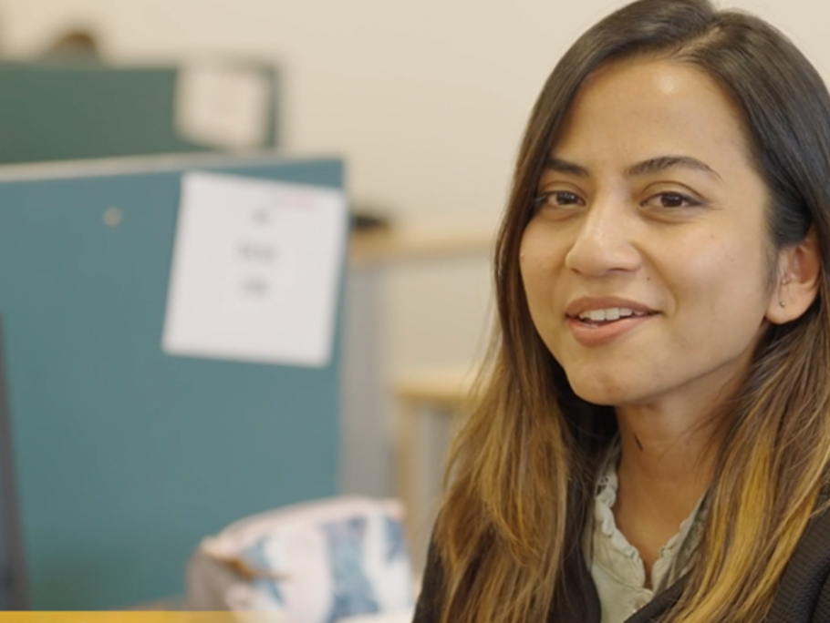 Image of woman looking at the camera