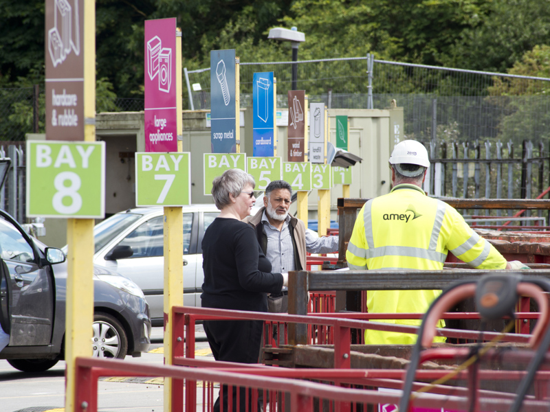 Image of a recycling centre.