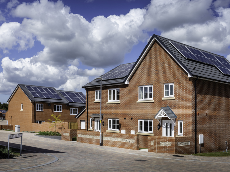 Image of service family homes.