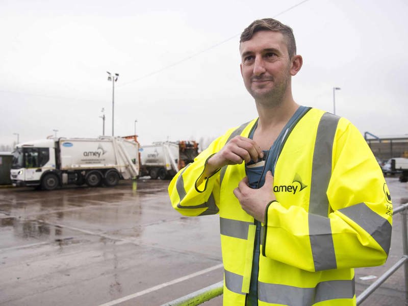 Image of a man in PPE,