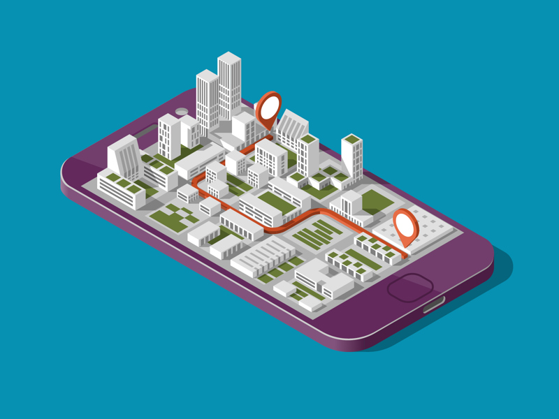 Simulate image of buildings.