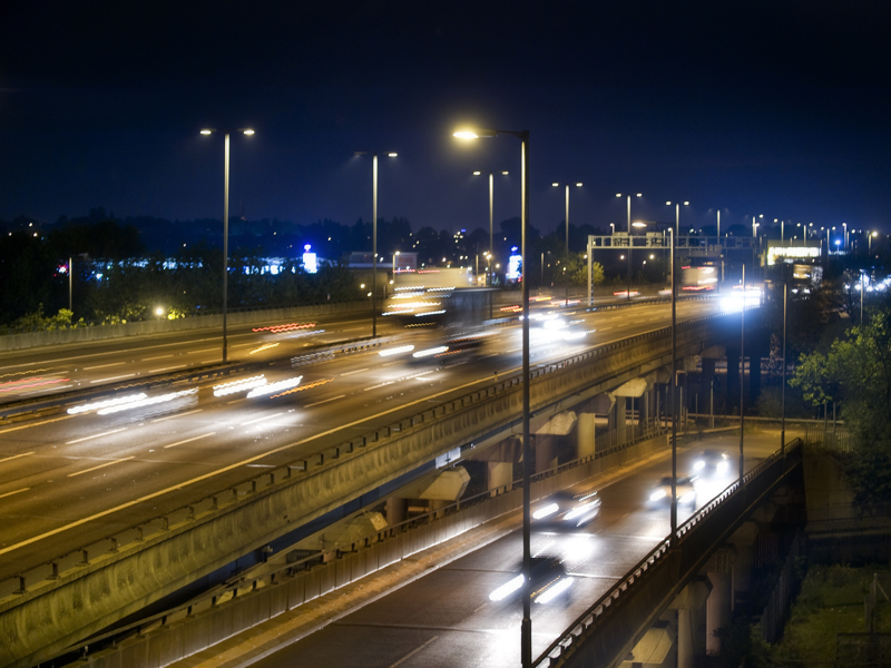 Image of a motor way intersection. 