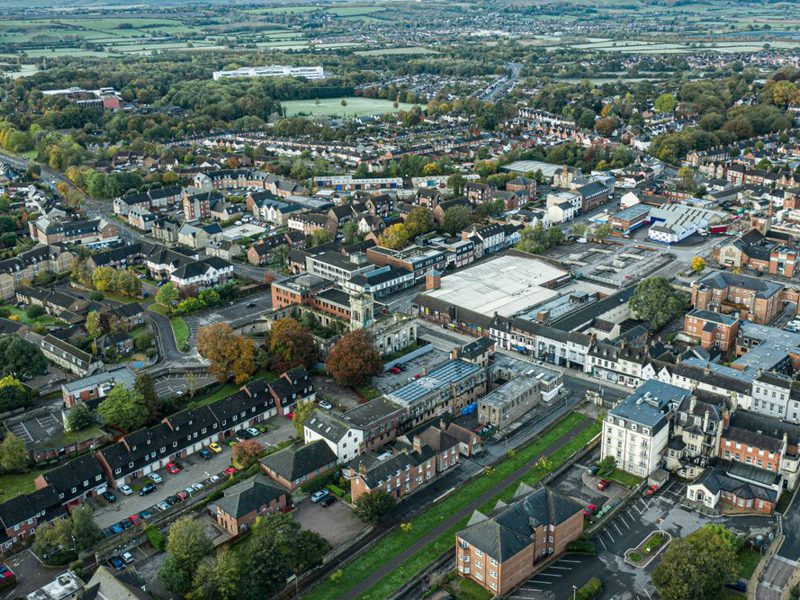 Ariel city scape image