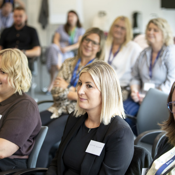 A group of women, at a Women@Amey event.