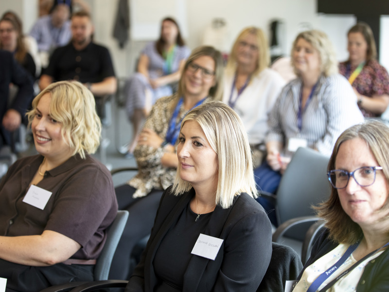 A group of women, at a Women@Amey event.