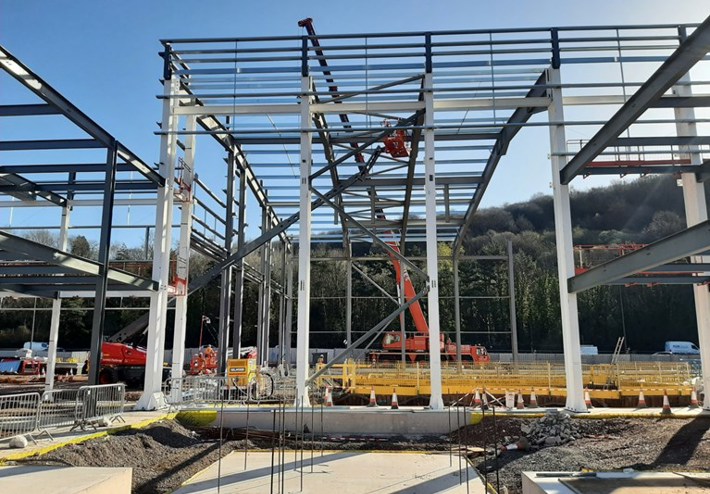 Image of Taff Wells construction site